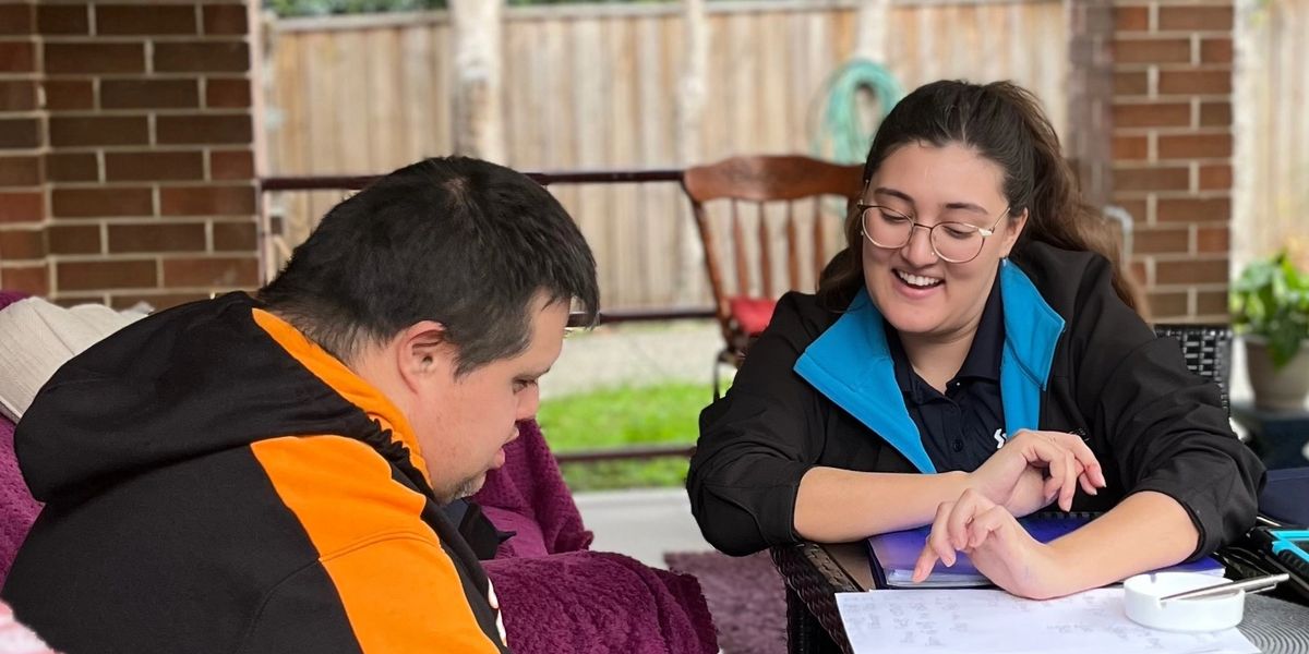 Super Rehab speech pathologist delivering safe mealtime management training to aged care staff