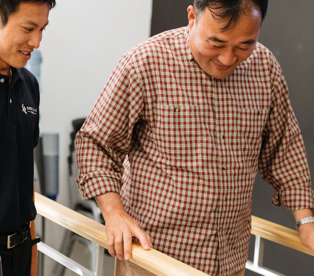 Super Rehab clinician providing privately funded allied health care at home